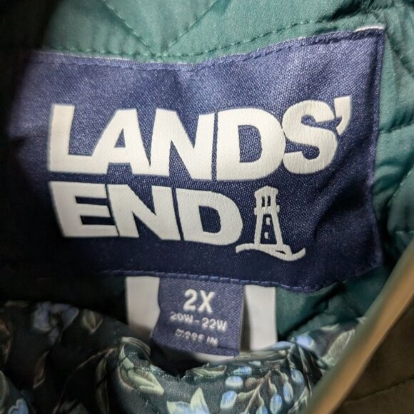 Lands' End Primaloft Reversible Quilted Barn Jacket NWT Womens 2X - Picture 6 of 14